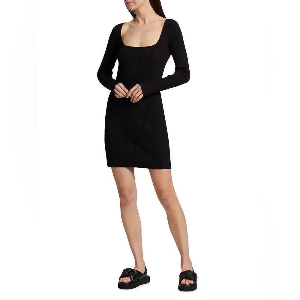 Vince Rib-Knit Mini Dress - Picture 5 of 12